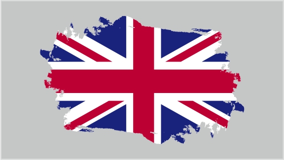
	The English flag crafted in its own country form 
