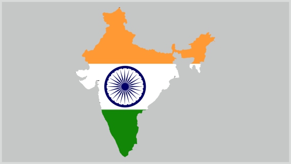
	The India flag crafted in its own country form 
