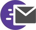 
	A letter symbol moving to the left to the recipient waiting for confirmation
